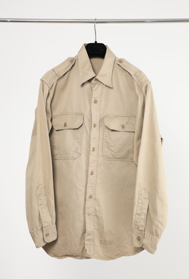 Men's Vintage 1960s Épaulette Military Overshirt - 1 Men's Vintage 1960s Épaulette Military Overshirt - 1