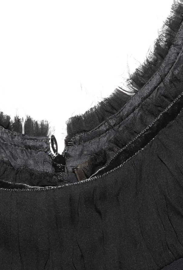 Alexander McQueen 2010 Frayed Ruched Crêpe Dress - 6 Alexander McQueen 2010 Frayed Ruched Crêpe Dress - 6