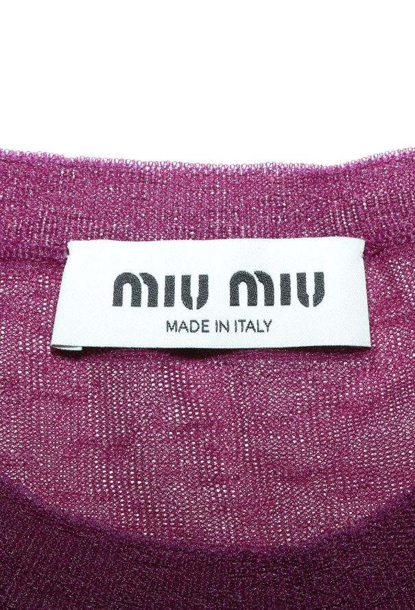 Miu Miu F/W 2023 Mesh T-Shirt Dress - 6