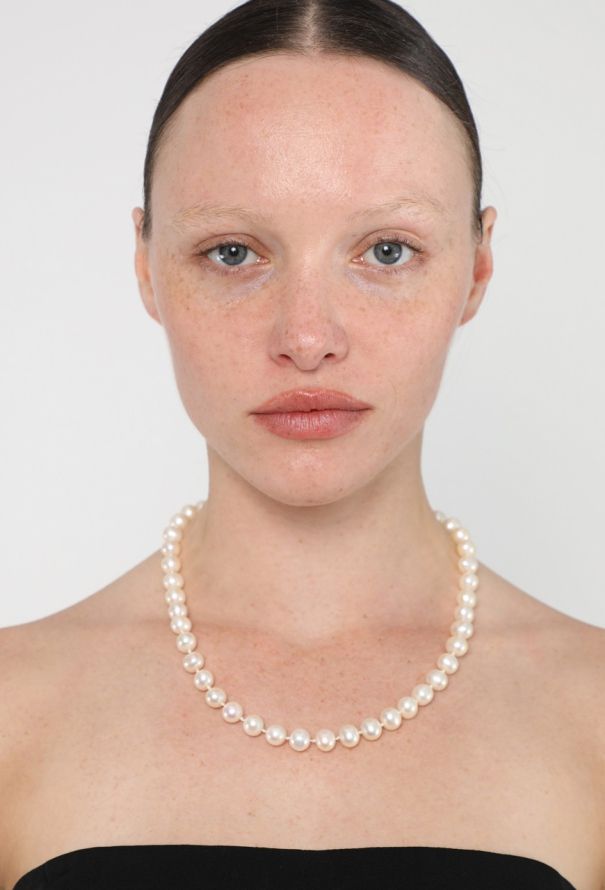 Vintage Fine Jewelry 18k Yellow Gold & Cultured Pearl Choker Necklace - 2 Vintage Fine Jewelry 18k Yellow Gold & Cultured Pearl Choker Necklace - 2