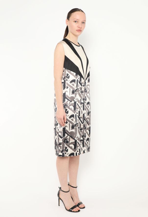 Prada F/W 2014 Abstract Silk Dress - 4 Prada F/W 2014 Abstract Silk Dress - 4