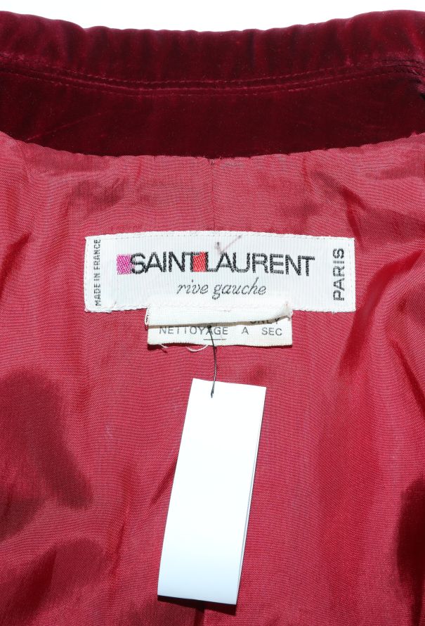 Saint Laurent Late '60s Belted Velvet Jacket - 8