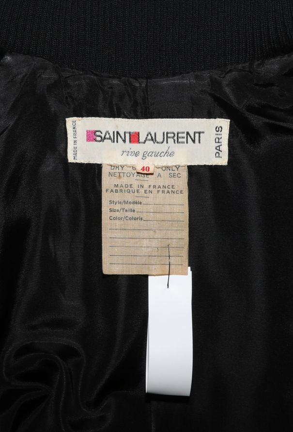 Saint Laurent Velvet Drawstring Bomber Jacket, F/W 1975 - 9