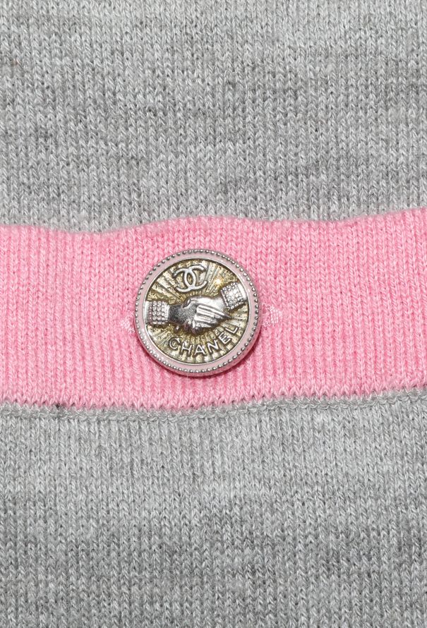 Chanel Cashmere Bicolor Cardigan - 6