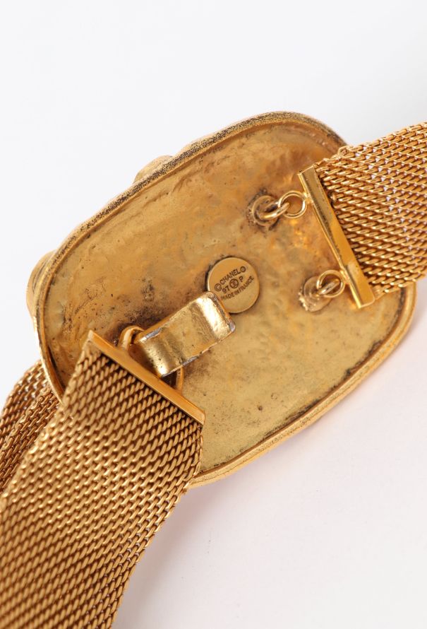 Chanel RARE 1997 Gripoix Cabochon Mesh Belt - 5 Chanel RARE 1997 Gripoix Cabochon Mesh Belt - 5