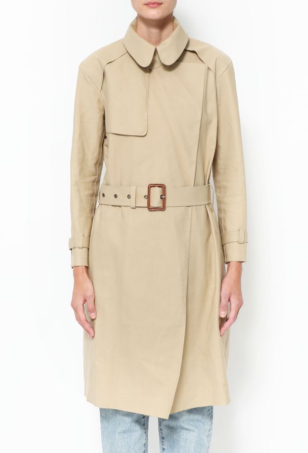 LOUIS VUITTON MACKINTOSH Trench Coat 40 Brown Authentic Women Used