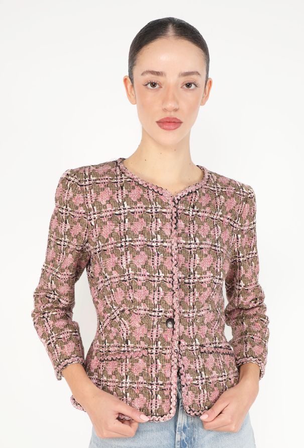 Chanel 2003 Tweed Braided Trim Jacket - 3