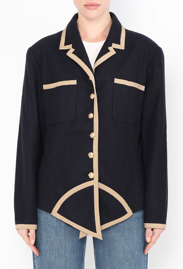 Chanel COLLECTOR F/W 1989 Bicolor Basque Jacket - 1