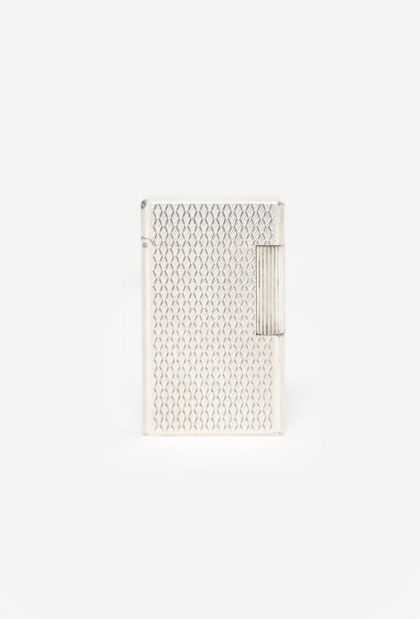 S.T. Dupont '70s Silver Wave Lighter - 1