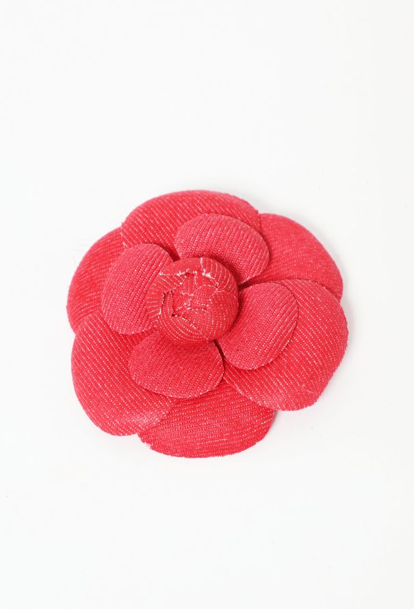 Chanel Twill Camélia Brooch - 1