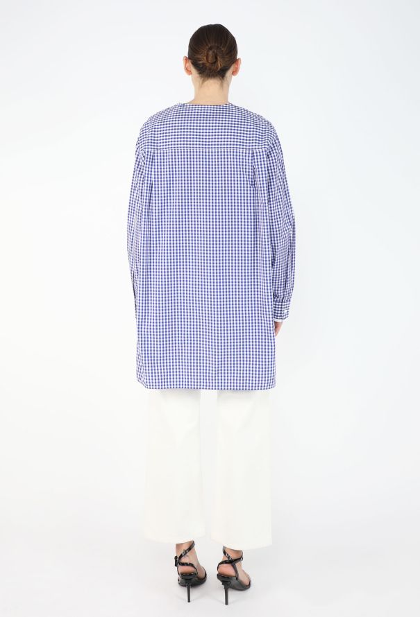 Céline Gingham Asymmetrical Tunic - 4