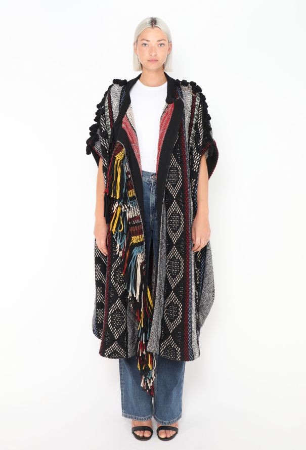 Chloé F/W 2016 Patchwork Djelleba Poncho - 6