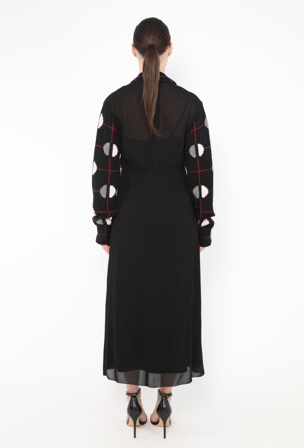 Prada F/W 2021 Geometric Knit Crêpe Dress - 5 Prada F/W 2021 Geometric Knit Crêpe Dress - 5