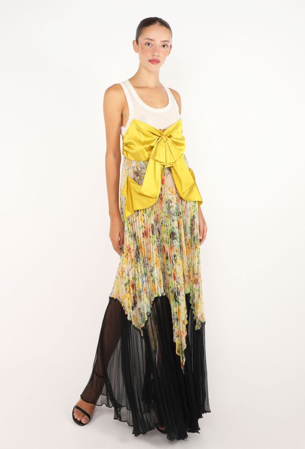 Jean Paul Gaultier Pleated Bow Silk Dress, Spring 2008 - 3