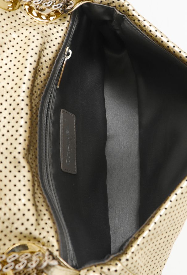 Chanel Perforated Metallic Gold 2.55 - 13