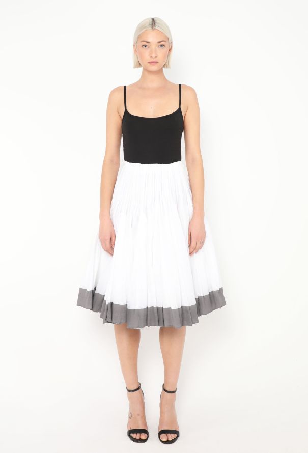 Prada S/S 2004 Pleated Voile Skirt - 1