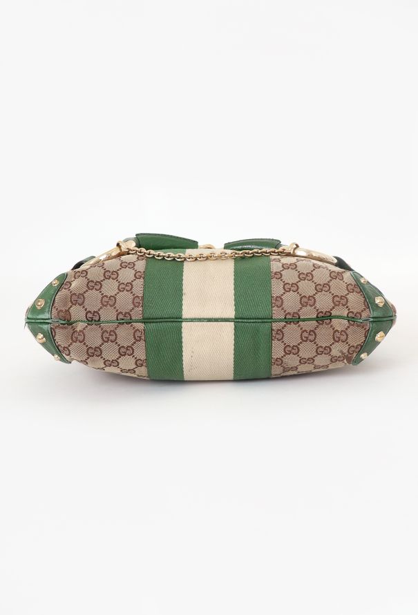 Gucci Monogram Horsebit Shoulder Bag - 6