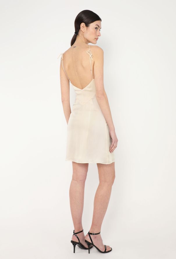 Valentino '90s Ruched Crêpe Halter Dress - 1