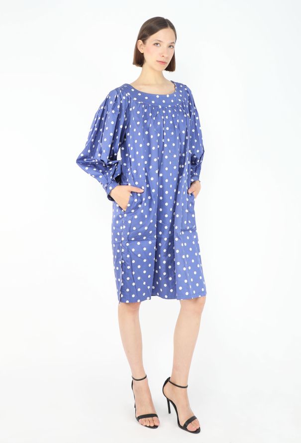 Saint Laurent '80s Boat-Neck Cotton Dress - 5