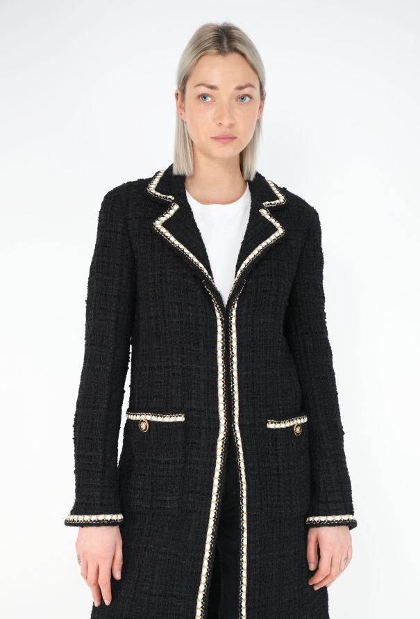 Chanel Pre-Fall 2021 Tweed Lamé Trim Coat - 5