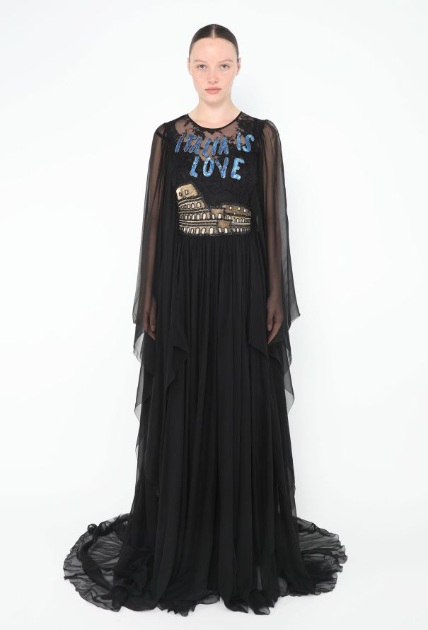 Dolce & Gabbana S/S 2016 'Italia Is Love' Silk Gown - 1