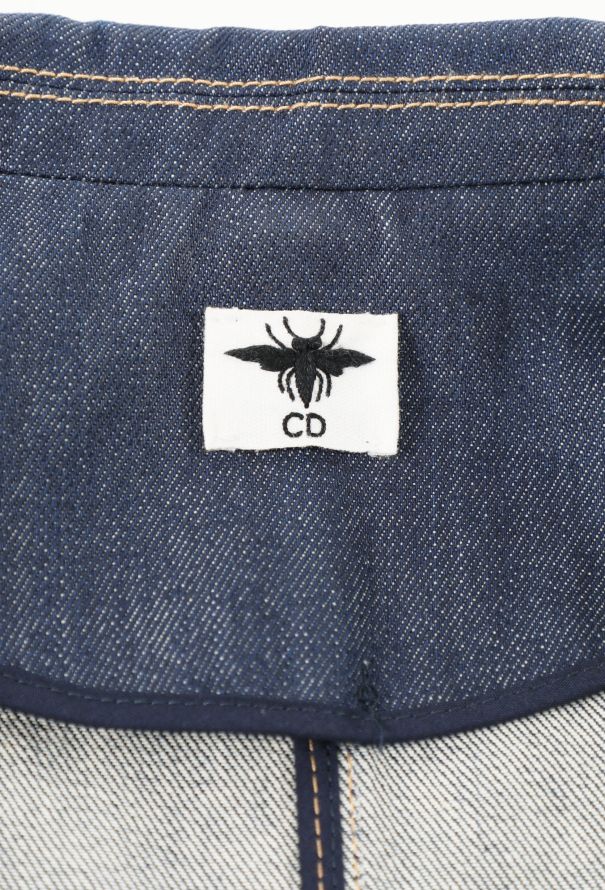 Dior 2022 Cinched Denim Bar Jacket - 5