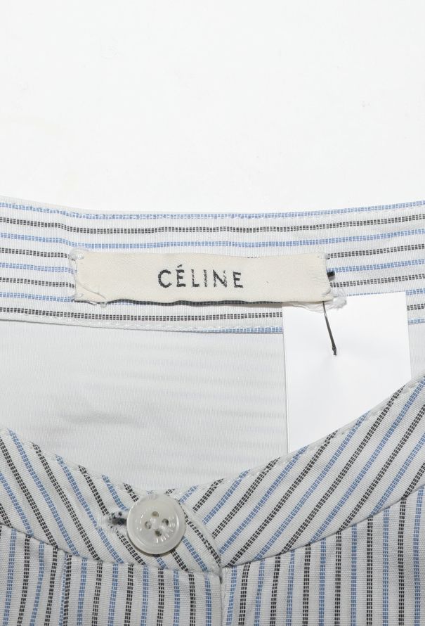 Céline Classic Pinstripe Bib Tunic - 4