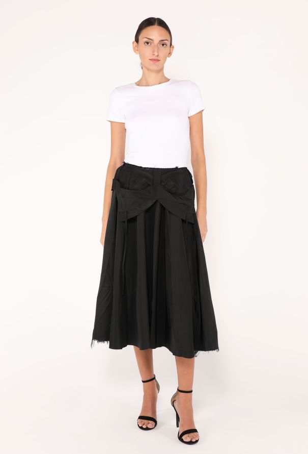Maison Margiela 2024 Transformable Taffeta Draped Skirt - 3