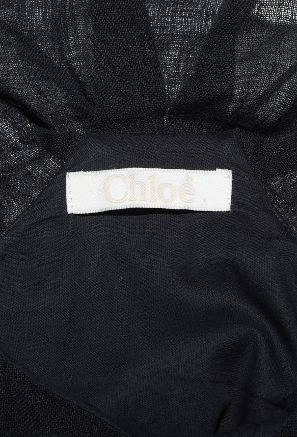 Chloé Ruffled Linen Slip Dress - 6