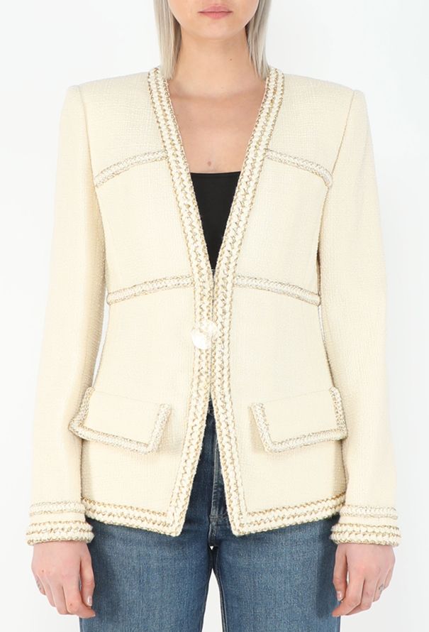 Chanel Pre-Fall 2017 Paris-Cosmopolite Lamé Tweed Jacket - 1