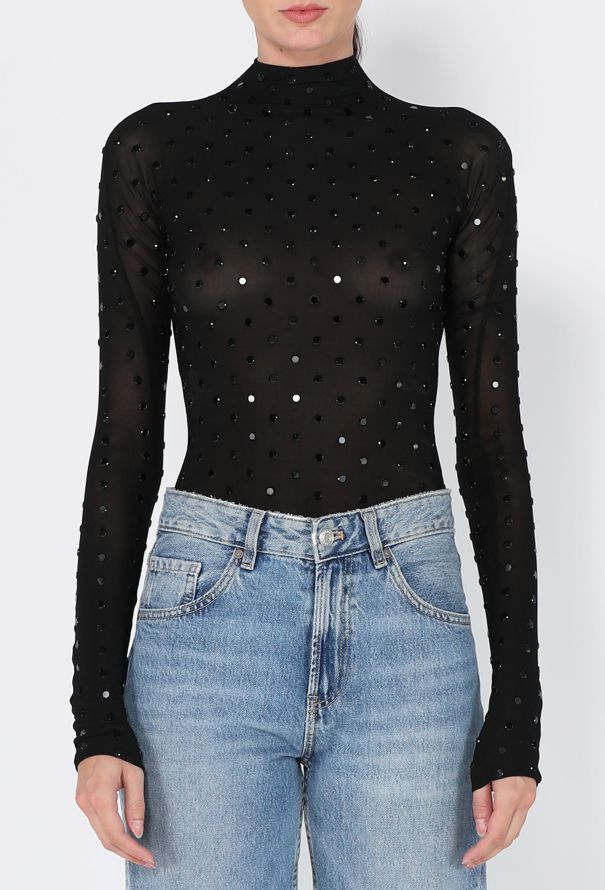 Alaïa Crystal Embellished Bodysuit, 2022 - 1