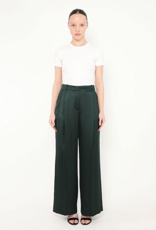Loro Piana 2023 Pleated Silk Trousers - 1