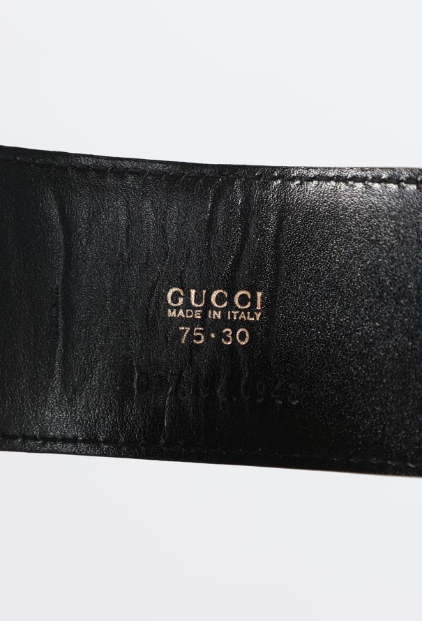 Gucci F/W 1995 Patent Leather Emblem Belt - 6