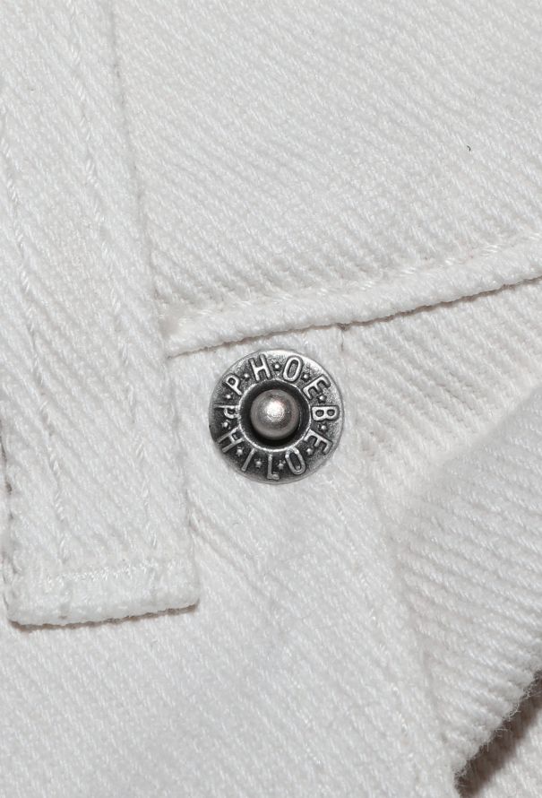 Phoebe Philo White Denim Drop Jeans - 6