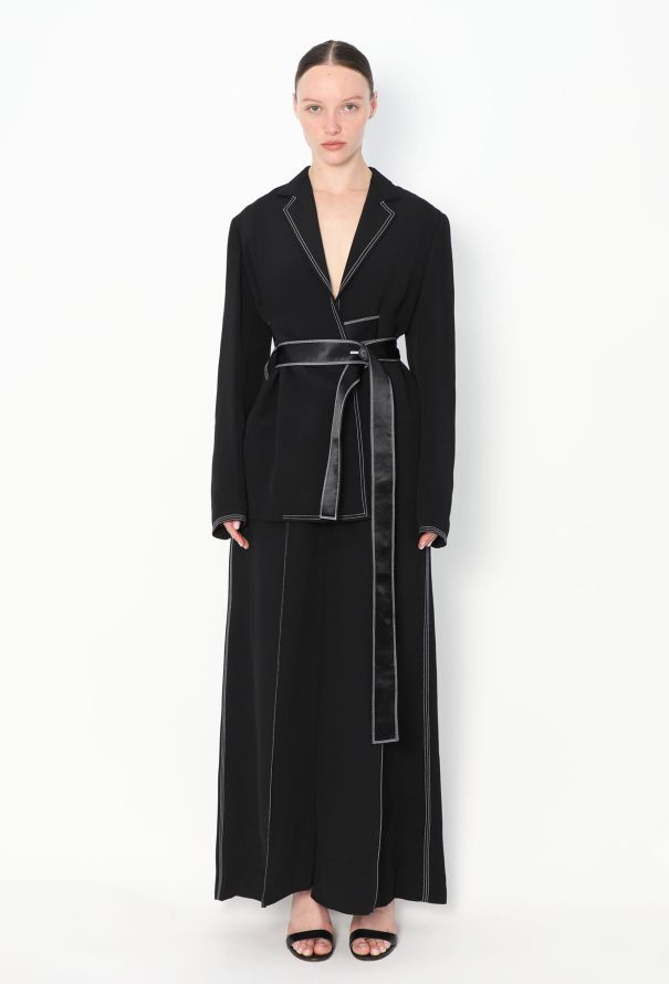 Céline Contrast Stitch Wrap Jumpsuit, S/S 2015 - 3