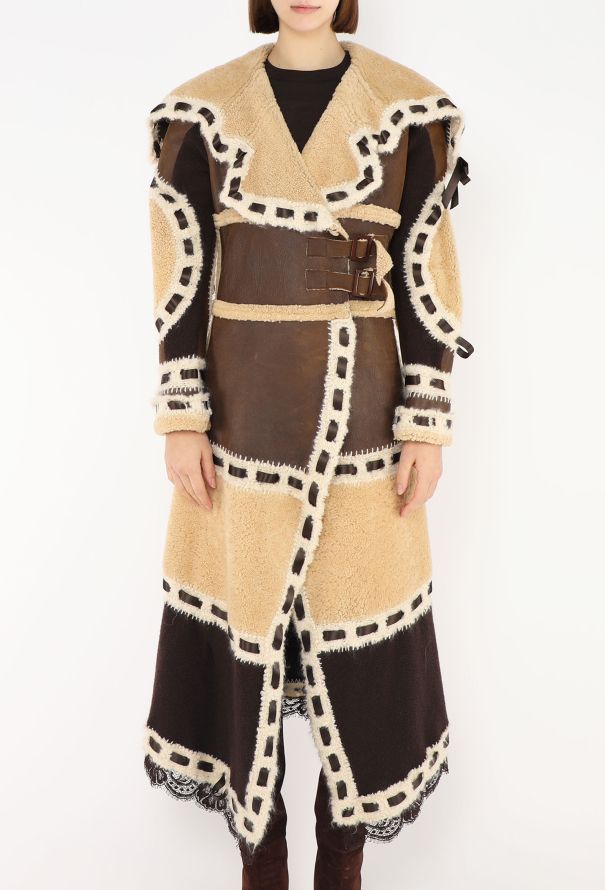 Dior COLLECTOR F/W 2005 Patchwork Shearling Coat - 2 Dior COLLECTOR F/W 2005 Patchwork Shearling Coat - 2