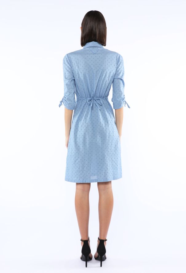 Prada Poplin Eyelet Shirt Dress, 2024 - 4