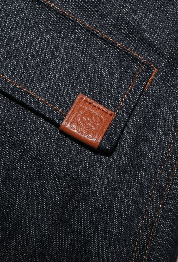 Loewe 2023 Raw Denim Cargo Jeans - 6