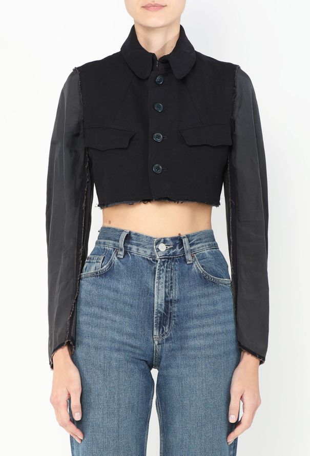 Comme des Garçons Re-Edition 2002 Distressed Cropped Jacket - 1
