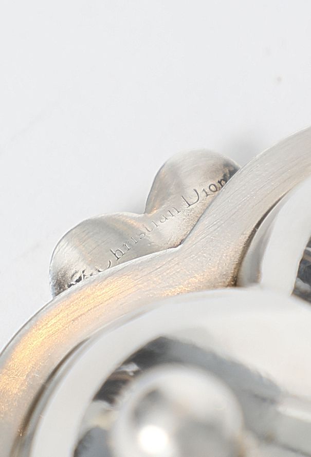 Dior 1960s Silver Heart Ashtray - 5