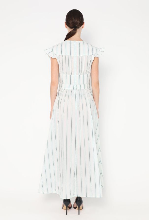 Calvin Klein F/W 2018 Pinstripe Ruffled Dress - 5 Calvin Klein F/W 2018 Pinstripe Ruffled Dress - 5