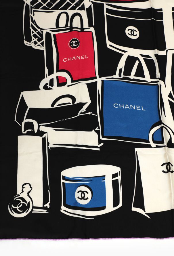 Chanel Bag Print Silk Scarf - 2