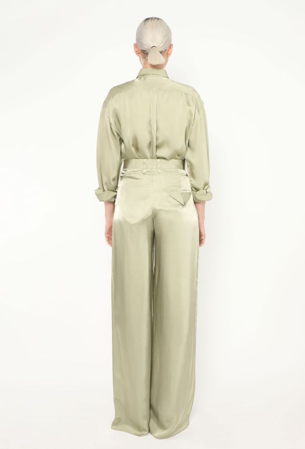 Bottega Veneta Charmeuse Wide-Leg Ensemble, 2020 - 7