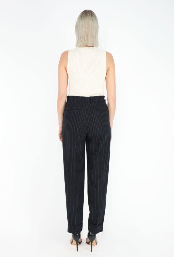 Céline Iconic 2012 Pinstripe Pleated Trousers - 5
