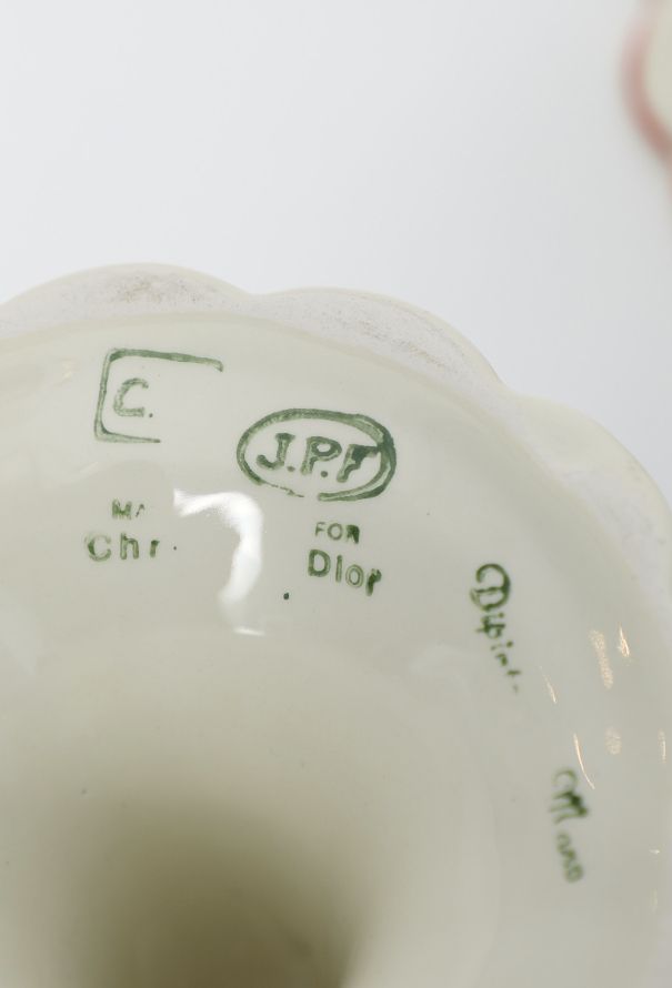 Dior '70s Earthenware Scalloped Candle Holder Set - 4