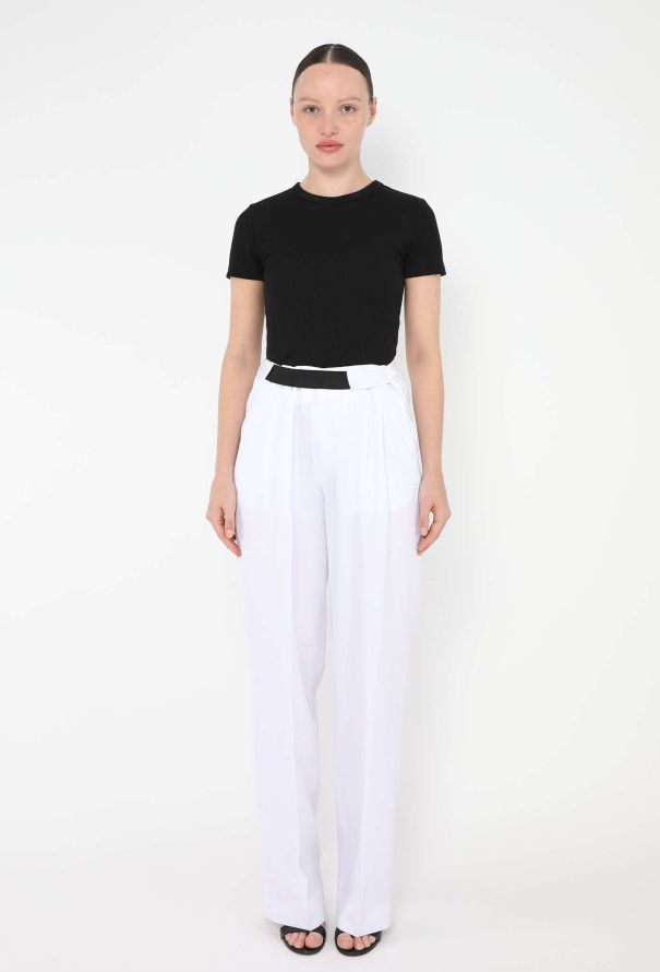 Céline Tapered Belted Trousers - 1