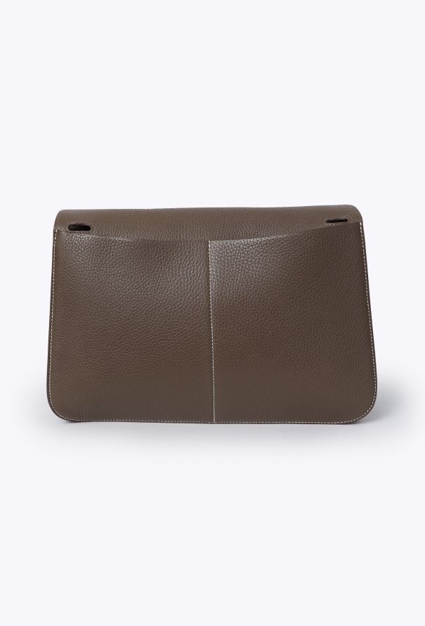 Hermès Étoupe Taurillon Clémence Halzan 31 - 8 Hermès Étoupe Taurillon Clémence Halzan 31 - 8
