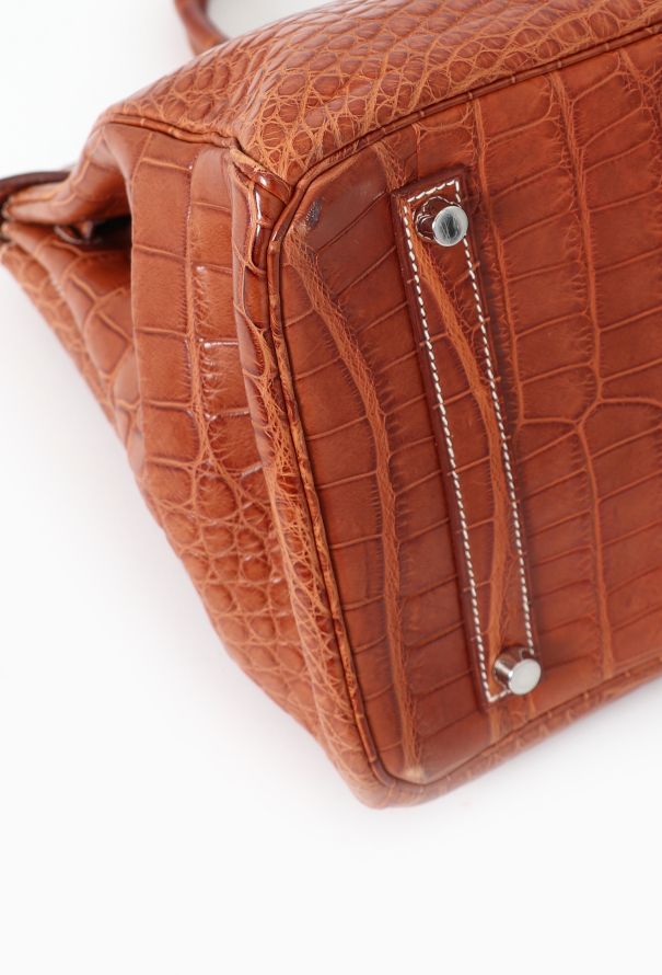 Hermès Exceptional Matte Fauve Alligator Birkin 35 - 11