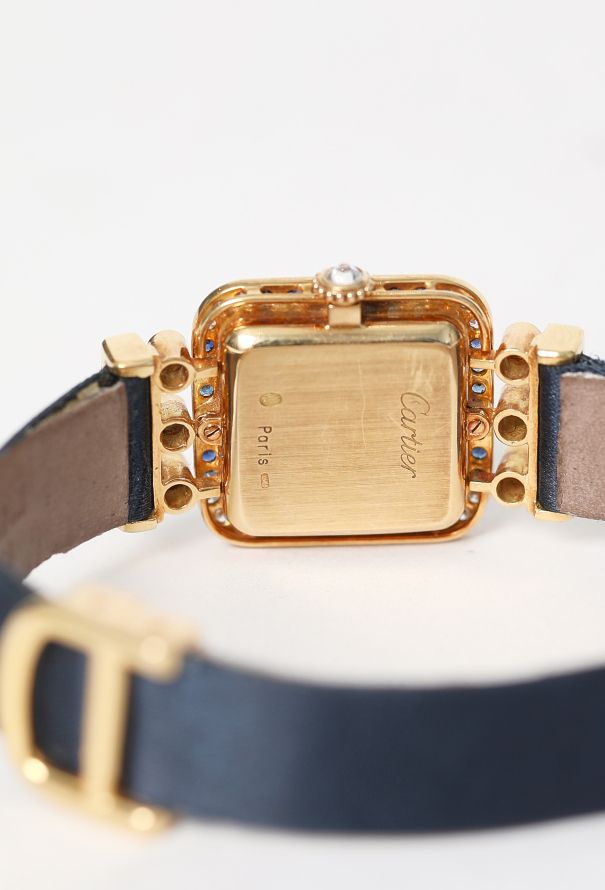 Cartier Ultra Rare 1988 Sonate Sapphires & Diamonds Watch - 7