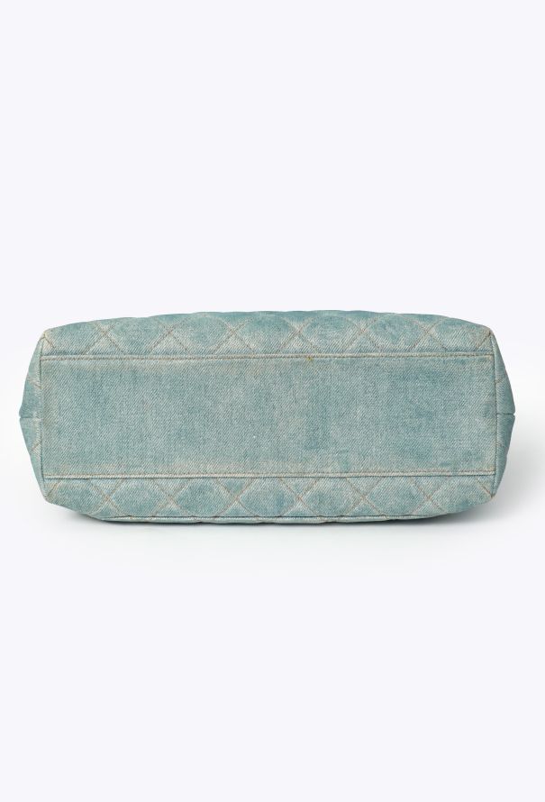 Chanel Vintage Denim Quilted Top-Handle Bag - 6